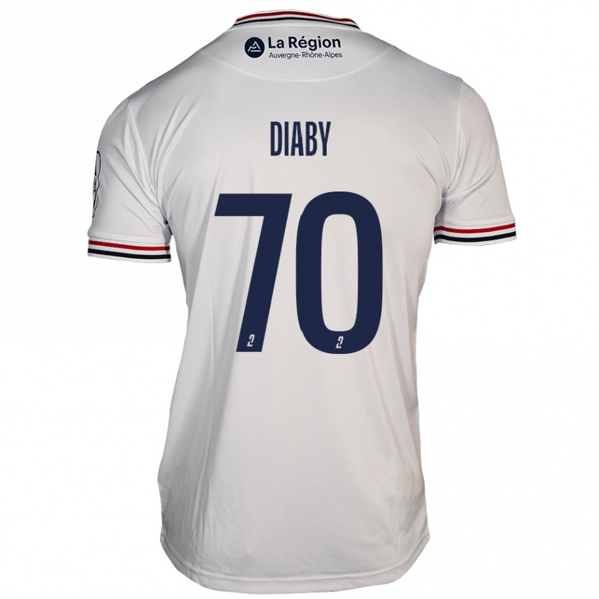 Men Football Yadaly Diaby #70 White Away Jersey 2024/25 T-Shirt Nz