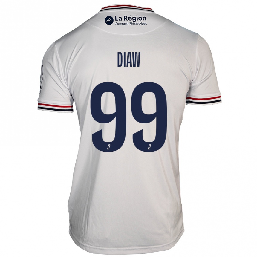 Men Football Mory Diaw #99 White Away Jersey 2024/25 T-Shirt Nz