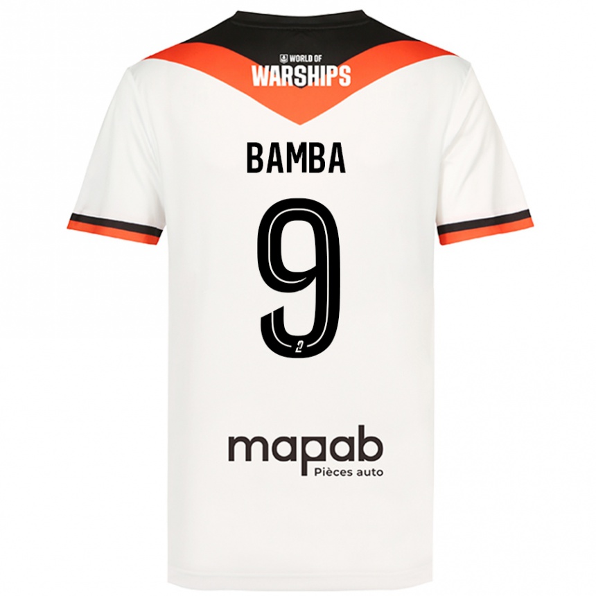 Men Football Mohamed Bamba #9 White Away Jersey 2024/25 T-Shirt Nz