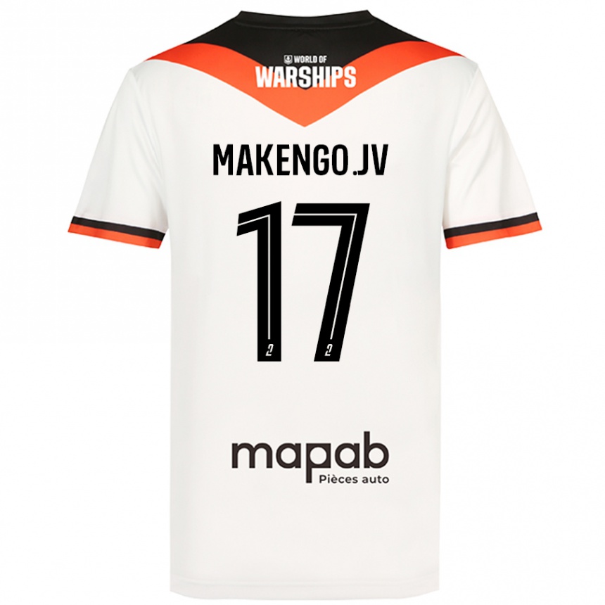 Men Football Jean-Victor Makengo #17 White Away Jersey 2024/25 T-Shirt Nz