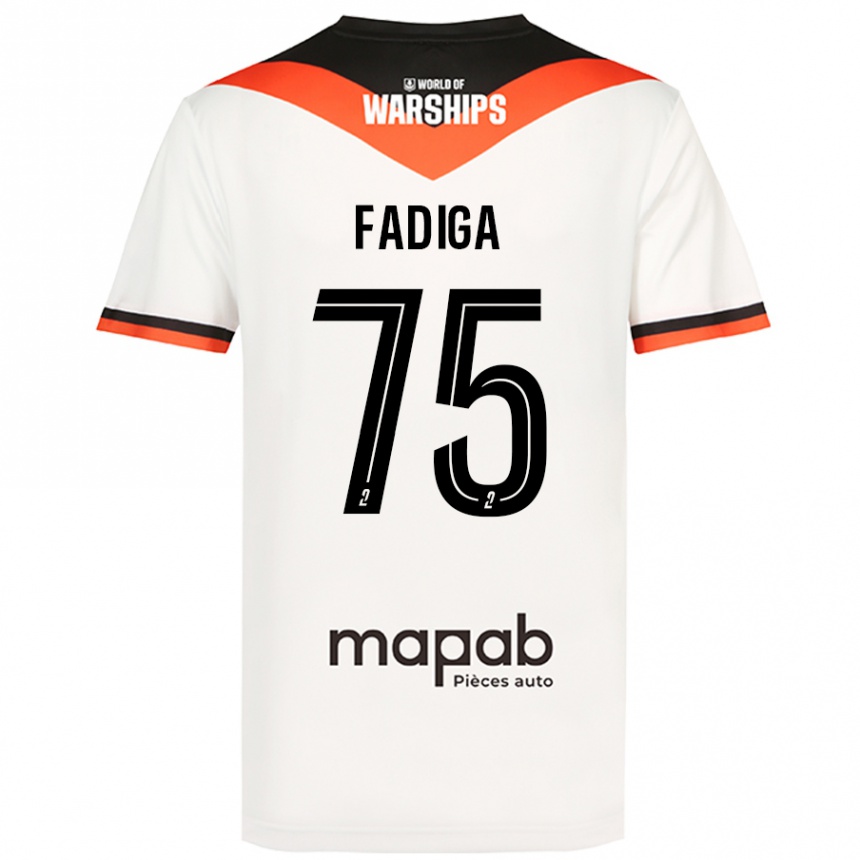 Men Football Bandiougou Fadiga #75 White Away Jersey 2024/25 T-Shirt Nz