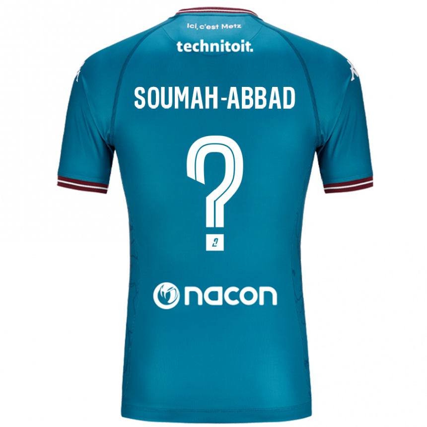 Men Football Édouard Soumah-Abbad #0 Bleu Petrole Away Jersey 2024/25 T-Shirt Nz