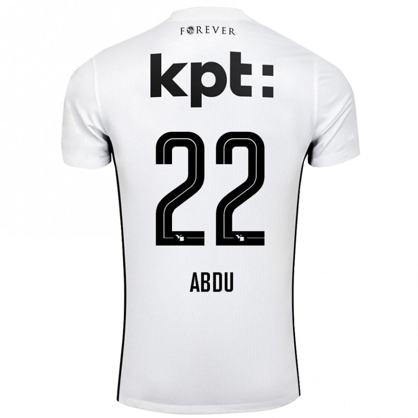 Men Football Abdu Conté #22 White Black Away Jersey 2024/25 T-Shirt Nz