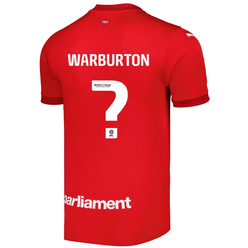 Women Football Owen Warburton #0 Red Home Jersey 2024/25 T-Shirt Nz