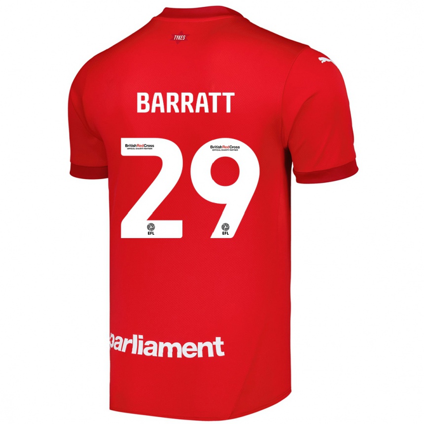 Women Football Connor Barratt #29 Red Home Jersey 2024/25 T-Shirt Nz