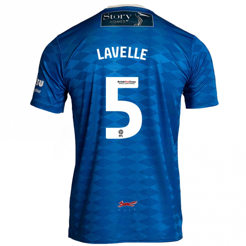 Women Football Sam Lavelle #5 Blue Home Jersey 2024/25 T-Shirt Nz