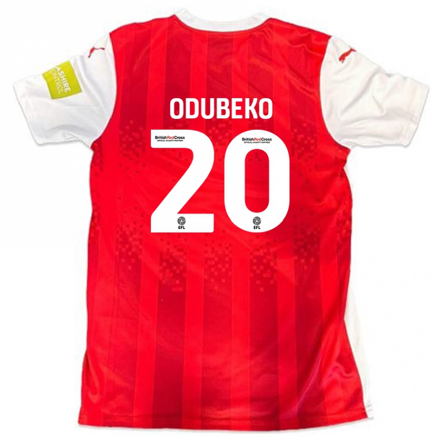 Women Football Mipo Odubeko #20 Red White Home Jersey 2024/25 T-Shirt Nz