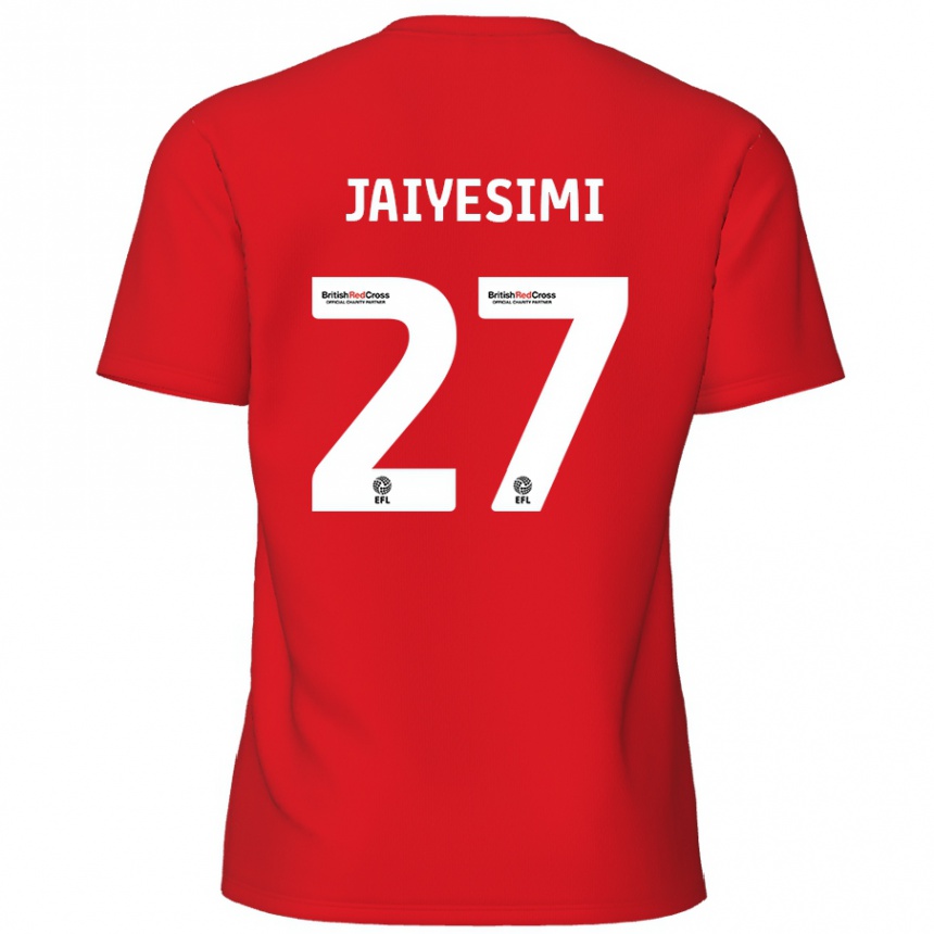 Women Football Diallang Jaiyesimi #27 Red Home Jersey 2024/25 T-Shirt Nz