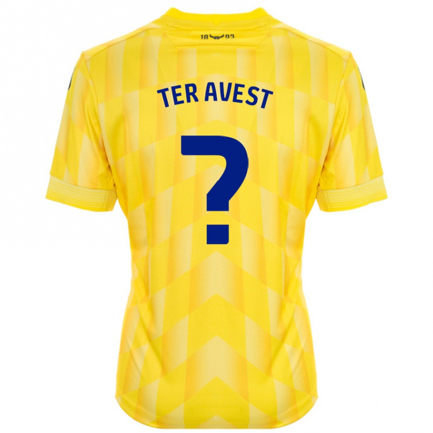 Women Football Hidde Ter Avest #0 Yellow Home Jersey 2024/25 T-Shirt Nz