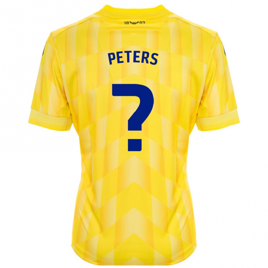 Women Football Molly Peters #0 Yellow Home Jersey 2024/25 T-Shirt Nz