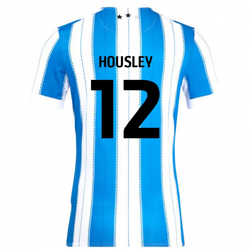 Women Football Autumn Housley #12 Blue White Home Jersey 2024/25 T-Shirt Nz