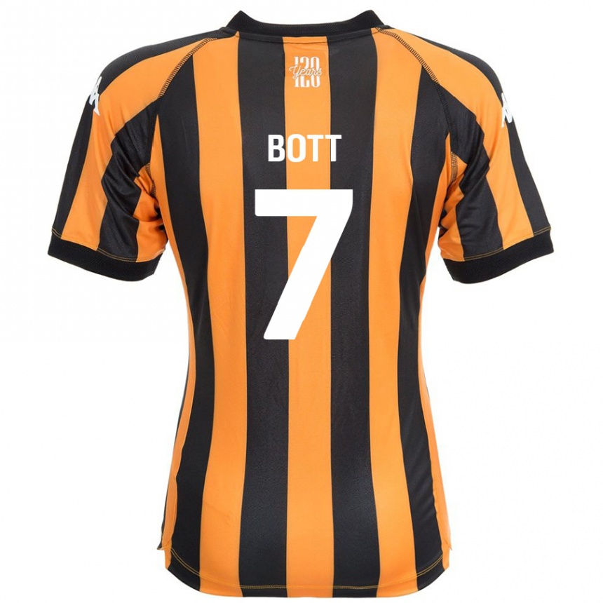 Women Football Liberty Bott #7 Black Amber Home Jersey 2024/25 T-Shirt Nz