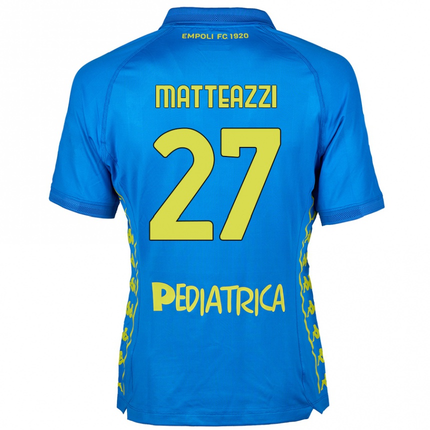 Women Football Ernesto Matteazzi #27 Blue Home Jersey 2024/25 T-Shirt Nz