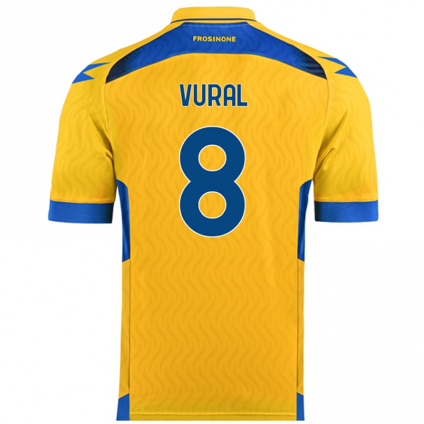 Women Football İsak Vural #8 Yellow Home Jersey 2024/25 T-Shirt Nz