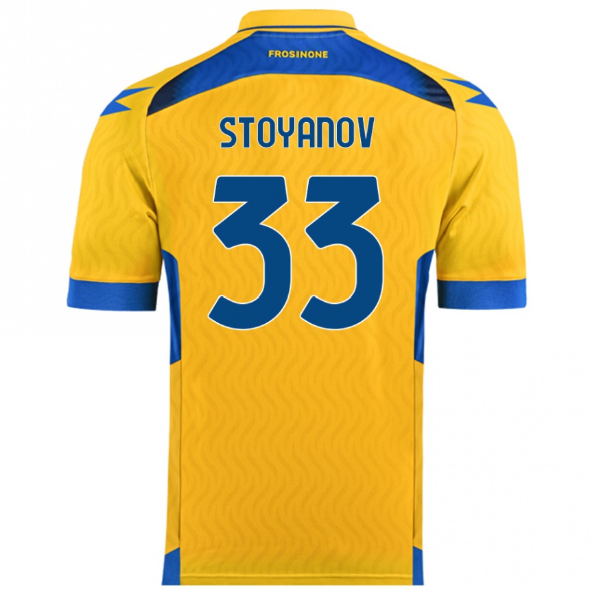 Women Football Steliyan Stoyanov #33 Yellow Home Jersey 2024/25 T-Shirt Nz