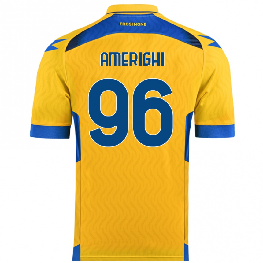 Women Football Igor Amerighi #96 Yellow Home Jersey 2024/25 T-Shirt Nz