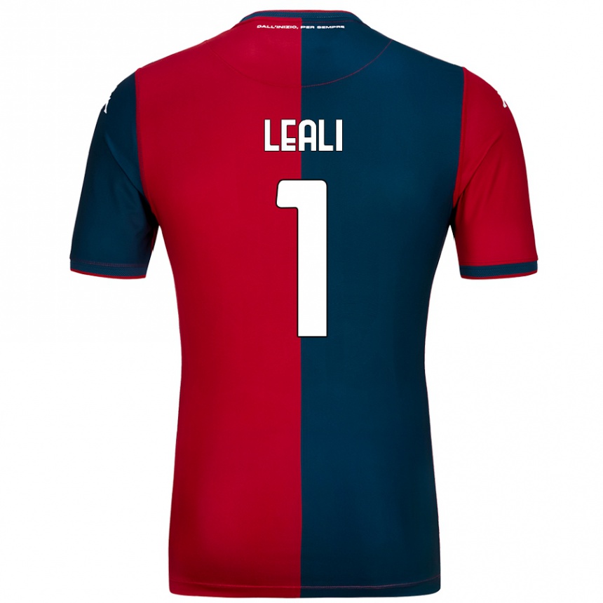 Women Football Nicola Leali #1 Red Dark Blue Home Jersey 2024/25 T-Shirt Nz