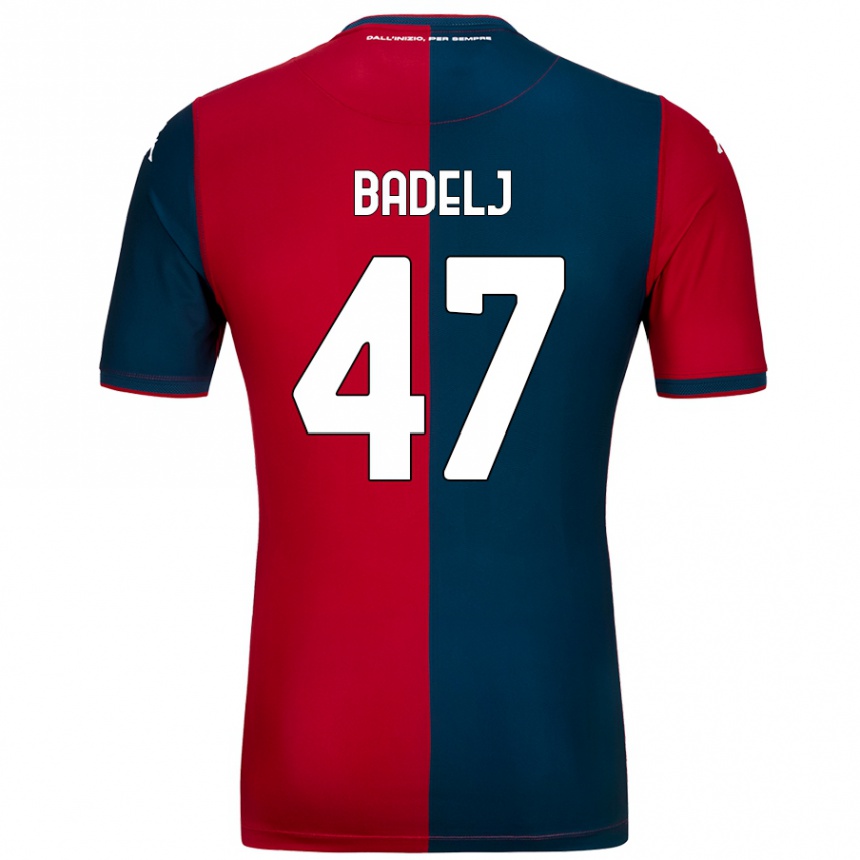 Women Football Milan Badelj #47 Red Dark Blue Home Jersey 2024/25 T-Shirt Nz