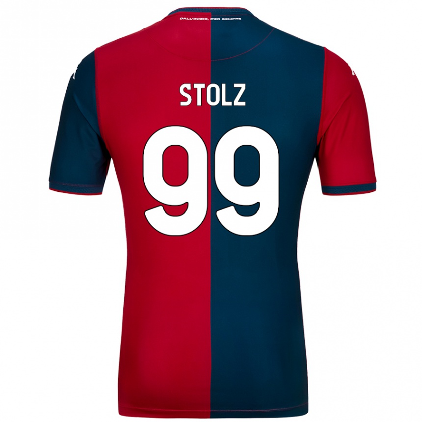 Women Football Franz Stolz #99 Red Dark Blue Home Jersey 2024/25 T-Shirt Nz