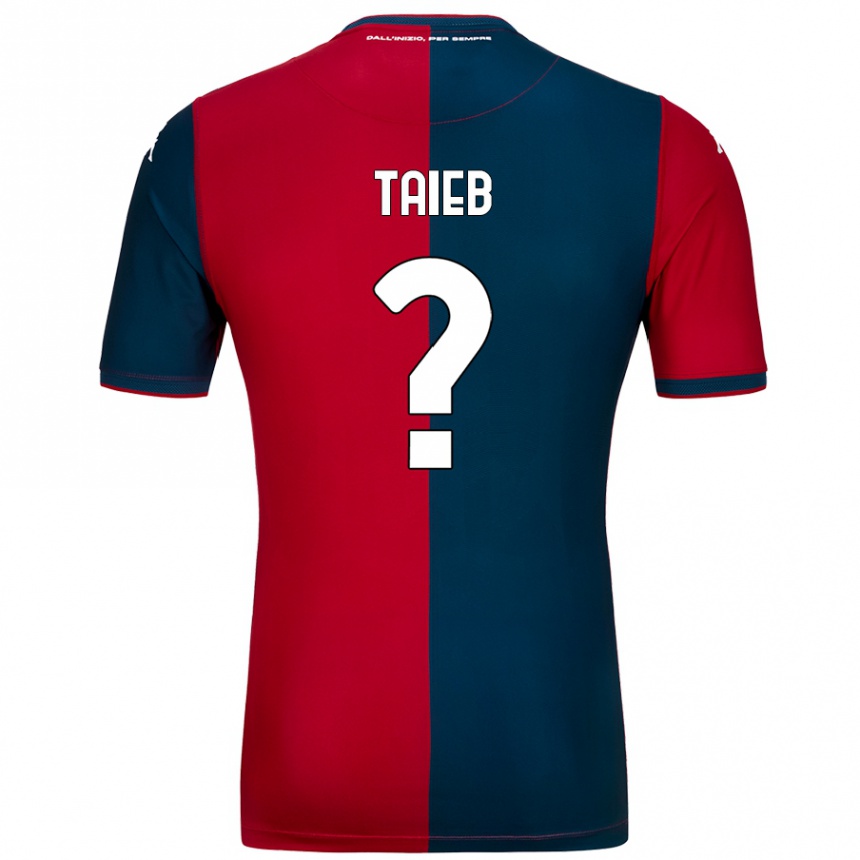 Women Football Chad Taieb #0 Red Dark Blue Home Jersey 2024/25 T-Shirt Nz