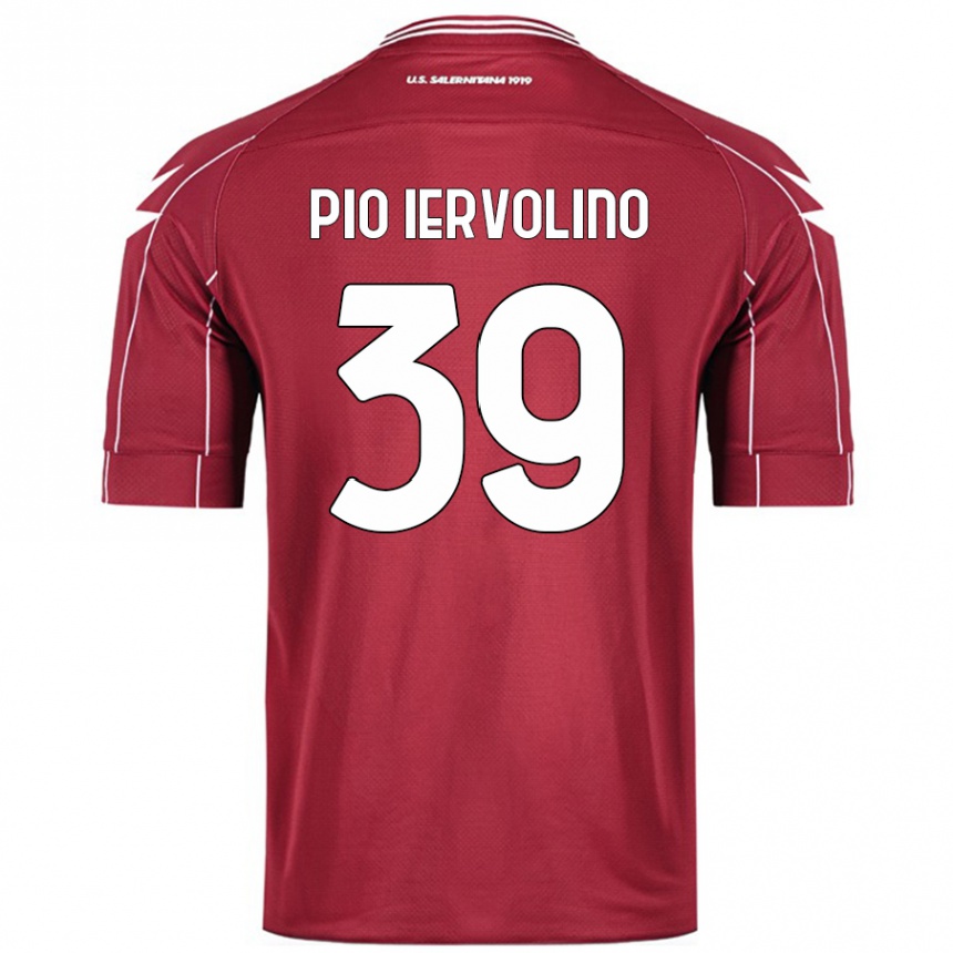 Women Football Antonio Pio Iervolino #39 Burgundy Home Jersey 2024/25 T-Shirt Nz