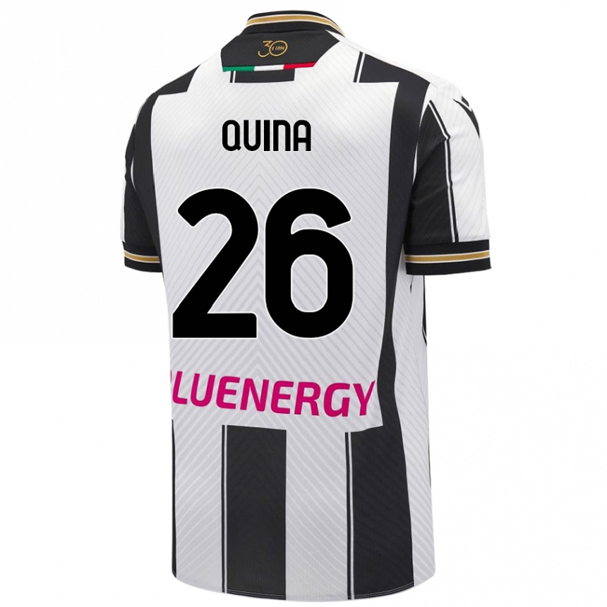 Women Football Domingos Quina #26 White Black Home Jersey 2024/25 T-Shirt Nz