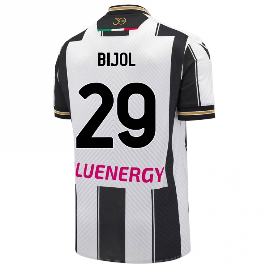 Women Football Jaka Bijol #29 White Black Home Jersey 2024/25 T-Shirt Nz