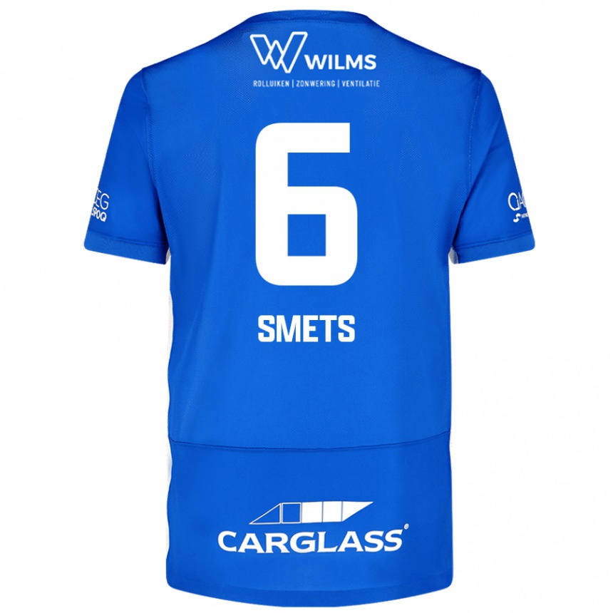 Women Football Matte Smets #6 Blue Home Jersey 2024/25 T-Shirt Nz