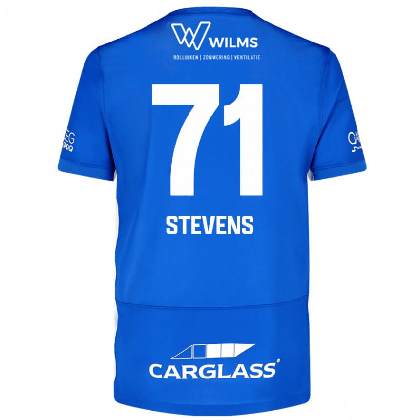 Women Football Brent Stevens #71 Blue Home Jersey 2024/25 T-Shirt Nz