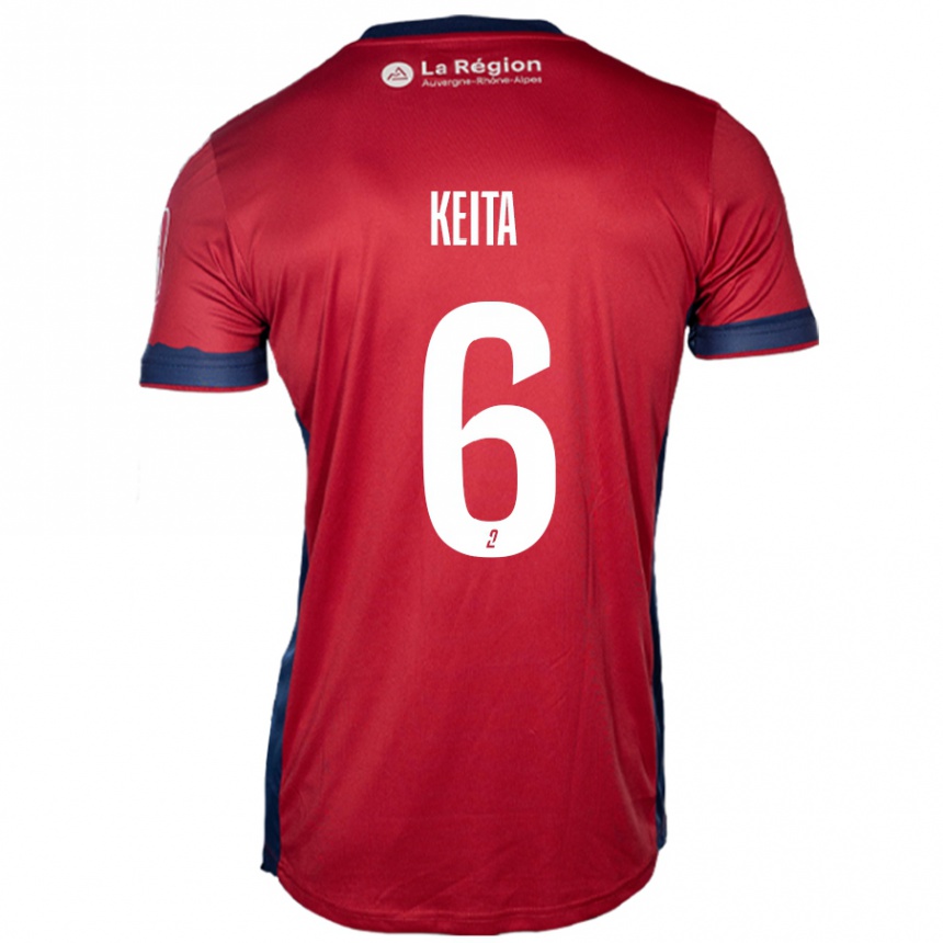 Women Football Habib Keïta #6 Light Burgundy Home Jersey 2024/25 T-Shirt Nz