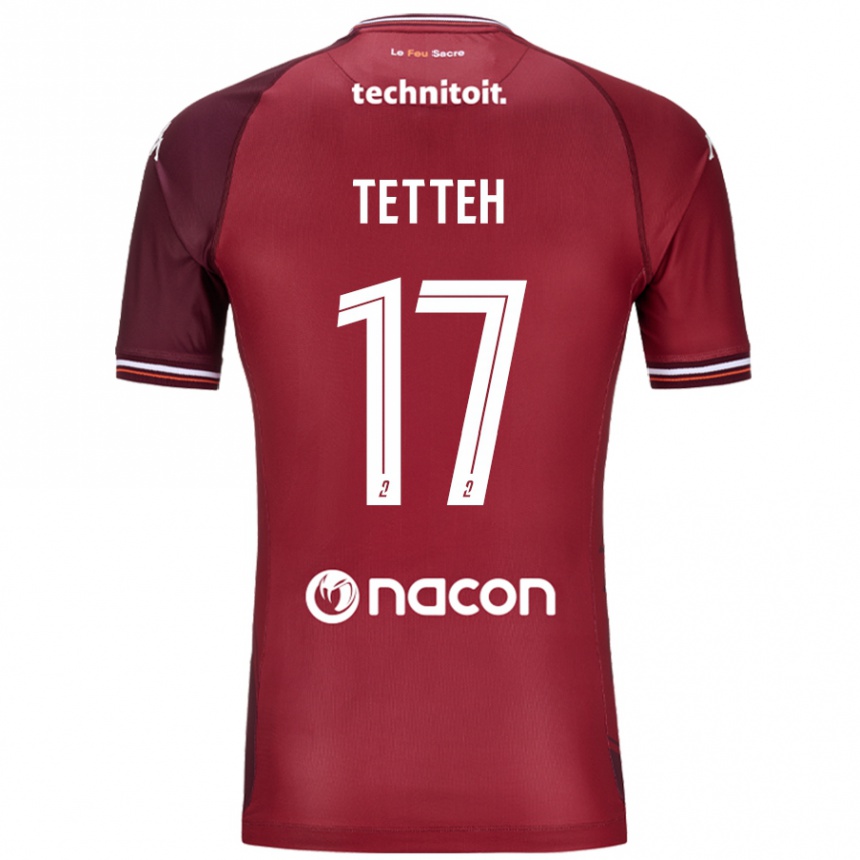 Women Football Benjamin Tetteh #17 Red Granata Home Jersey 2024/25 T-Shirt Nz