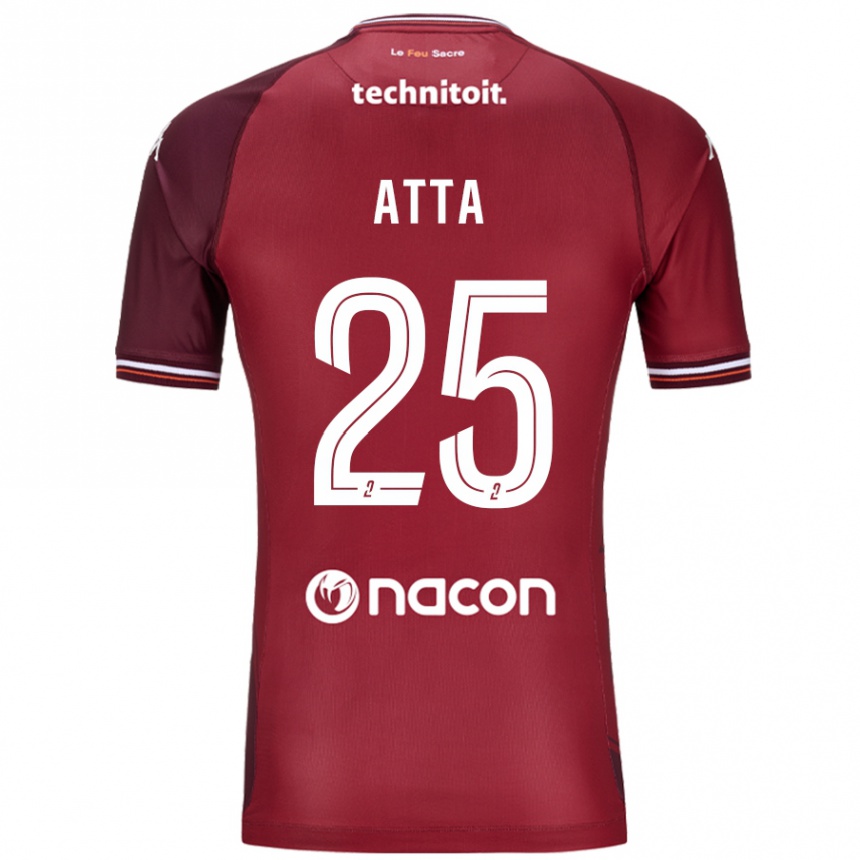 Women Football Arthur Atta #25 Red Granata Home Jersey 2024/25 T-Shirt Nz