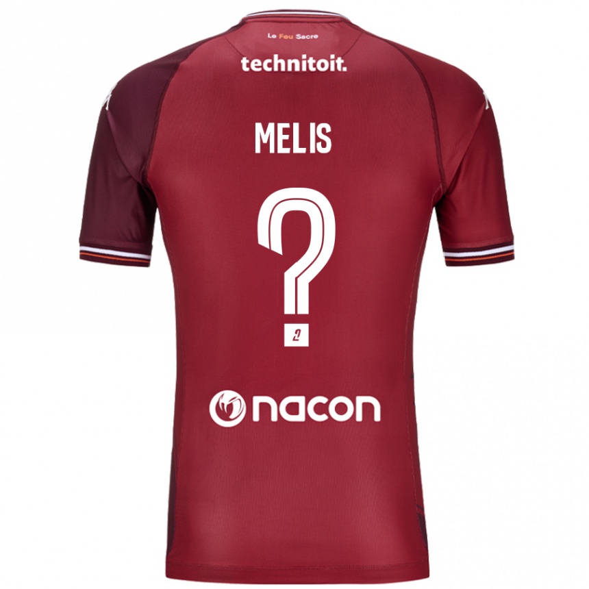 Women Football Antonin Melis #0 Red Granata Home Jersey 2024/25 T-Shirt Nz