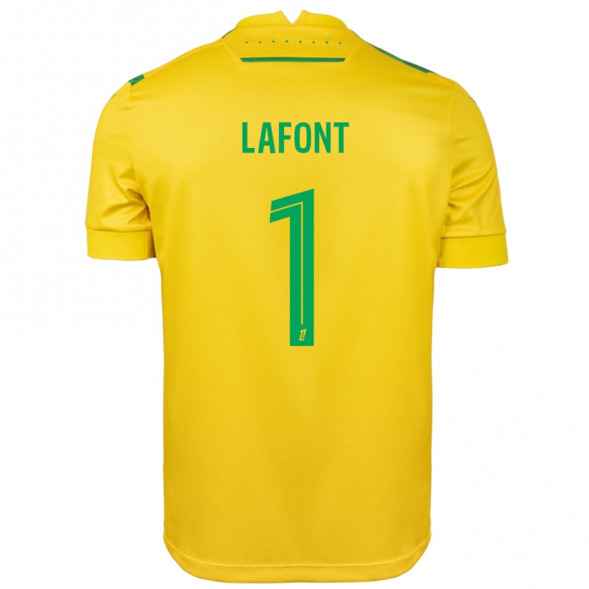 Women Football Alban Lafont #1 Yellow Green Home Jersey 2024/25 T-Shirt Nz