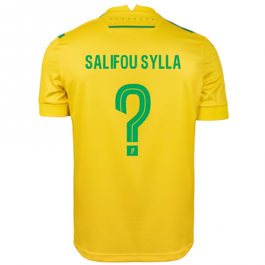 Women Football Salifou Sylla #0 Yellow Green Home Jersey 2024/25 T-Shirt Nz