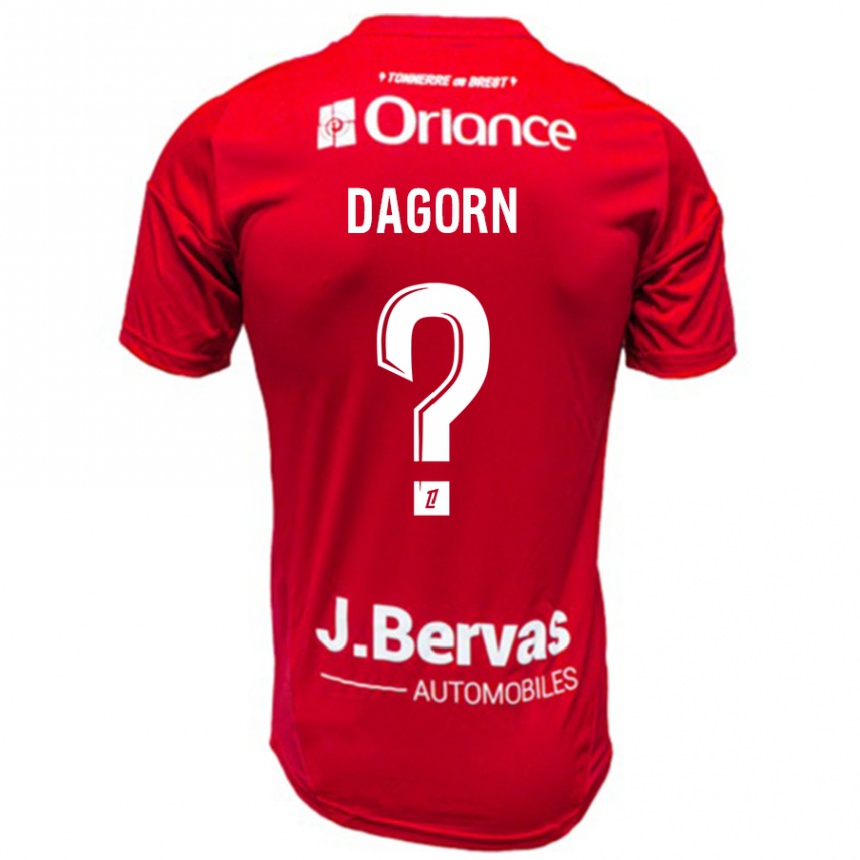 Women Football Maxime Dagorn #0 Red White Home Jersey 2024/25 T-Shirt Nz