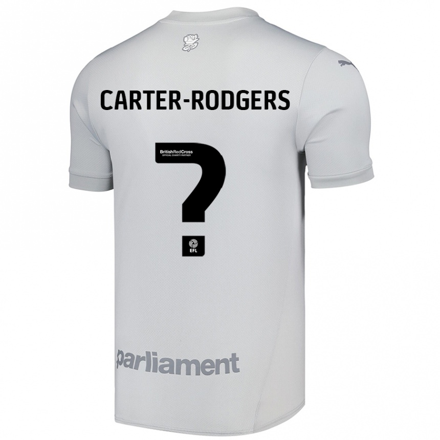 Women Football Trent Carter-Rodgers #0 Silver Gray Away Jersey 2024/25 T-Shirt Nz