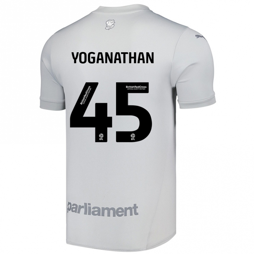 Women Football Vimal Yoganathan #45 Silver Gray Away Jersey 2024/25 T-Shirt Nz