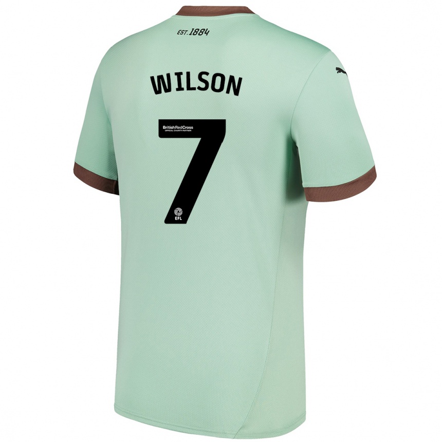 Women Football Emelia Wilson #7 Pale Green Away Jersey 2024/25 T-Shirt Nz