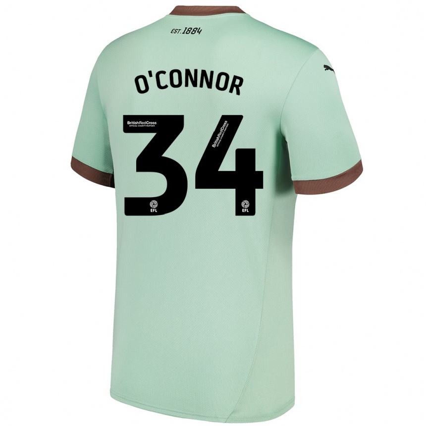 Women Football Dolcie O'connor #34 Pale Green Away Jersey 2024/25 T-Shirt Nz