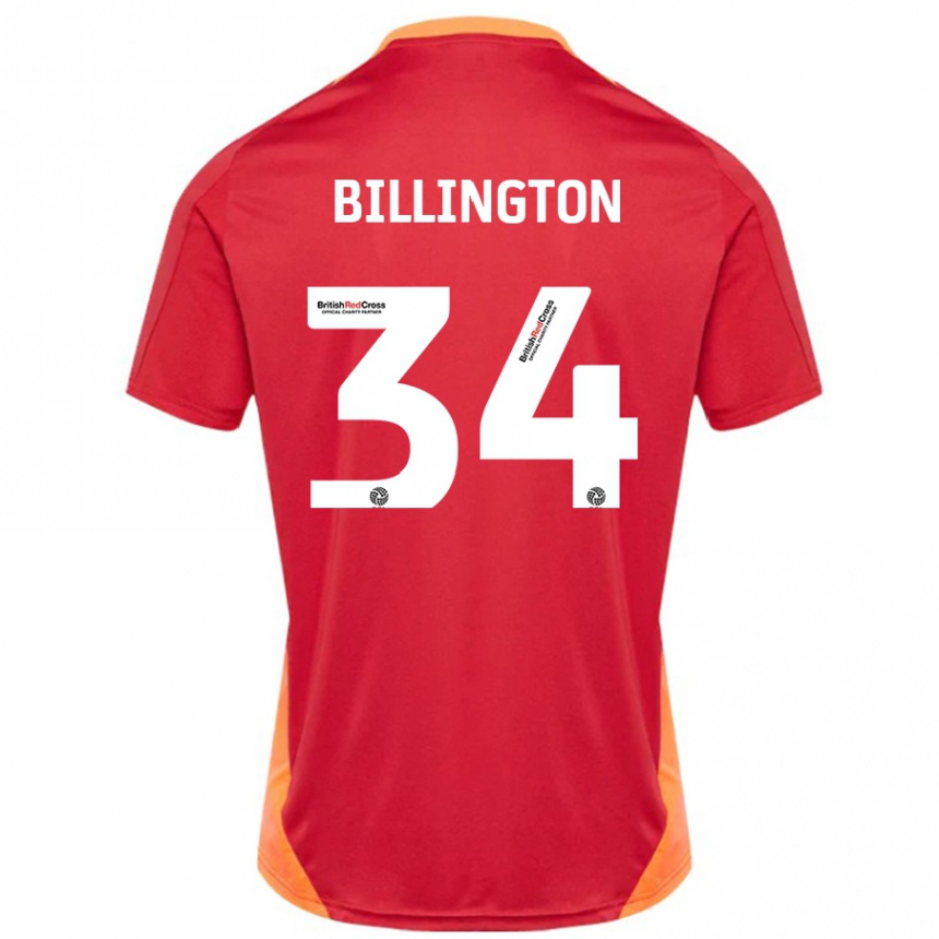 Women Football Gabe Billington #34 Blue Off White Away Jersey 2024/25 T-Shirt Nz