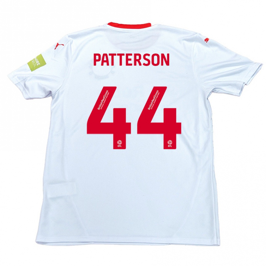 Women Football Phoenix Patterson #44 White Away Jersey 2024/25 T-Shirt Nz