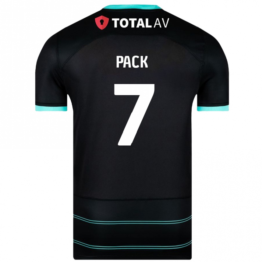 Women Football Marlon Pack #7 Black Away Jersey 2024/25 T-Shirt Nz