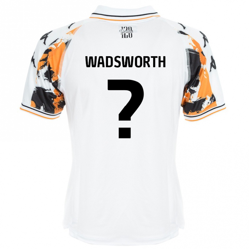 Women Football Noah Wadsworth #0 White Away Jersey 2024/25 T-Shirt Nz