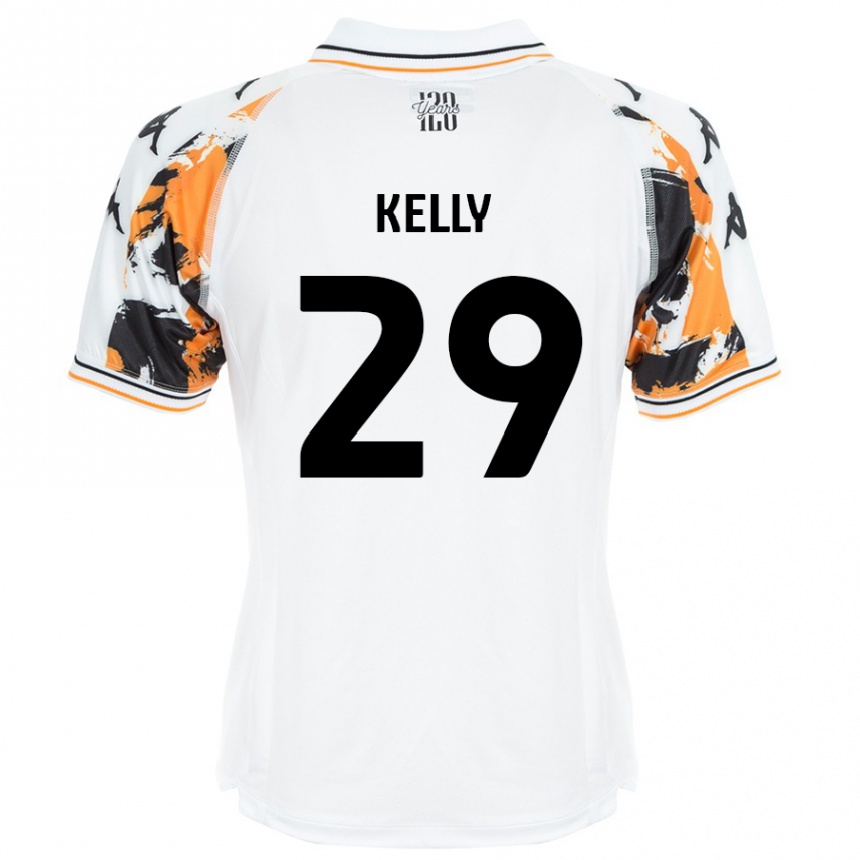 Women Football Ace Kelly #29 White Away Jersey 2024/25 T-Shirt Nz