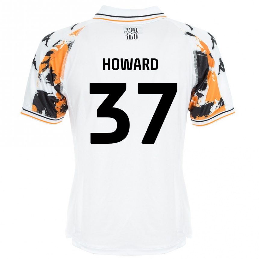 Women Football Scarlet Howard #37 White Away Jersey 2024/25 T-Shirt Nz