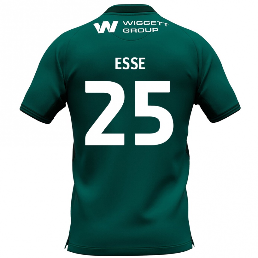 Women Football Romain Esse #25 Green Away Jersey 2024/25 T-Shirt Nz