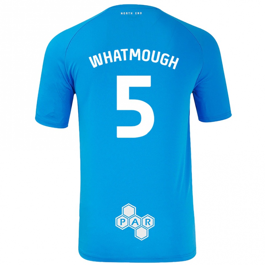 Women Football Jack Whatmough #5 Sky Blue Away Jersey 2024/25 T-Shirt Nz