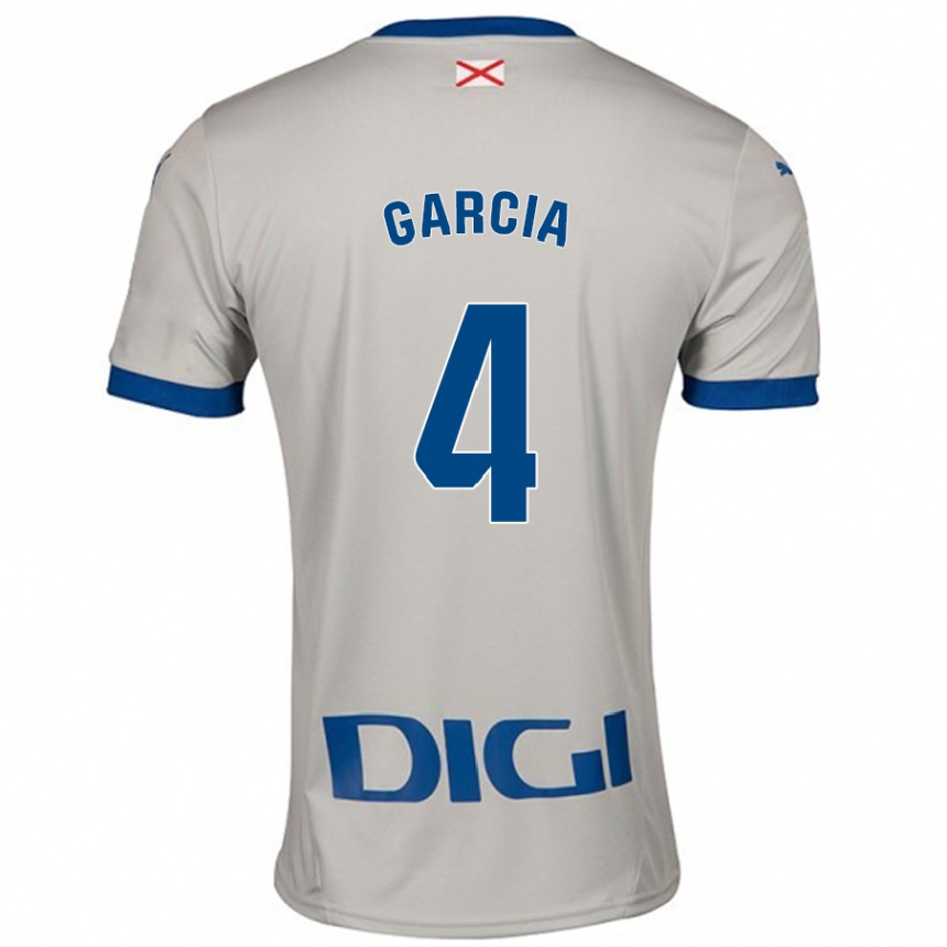 Women Football Pichi García #4 Light Gray Away Jersey 2024/25 T-Shirt Nz