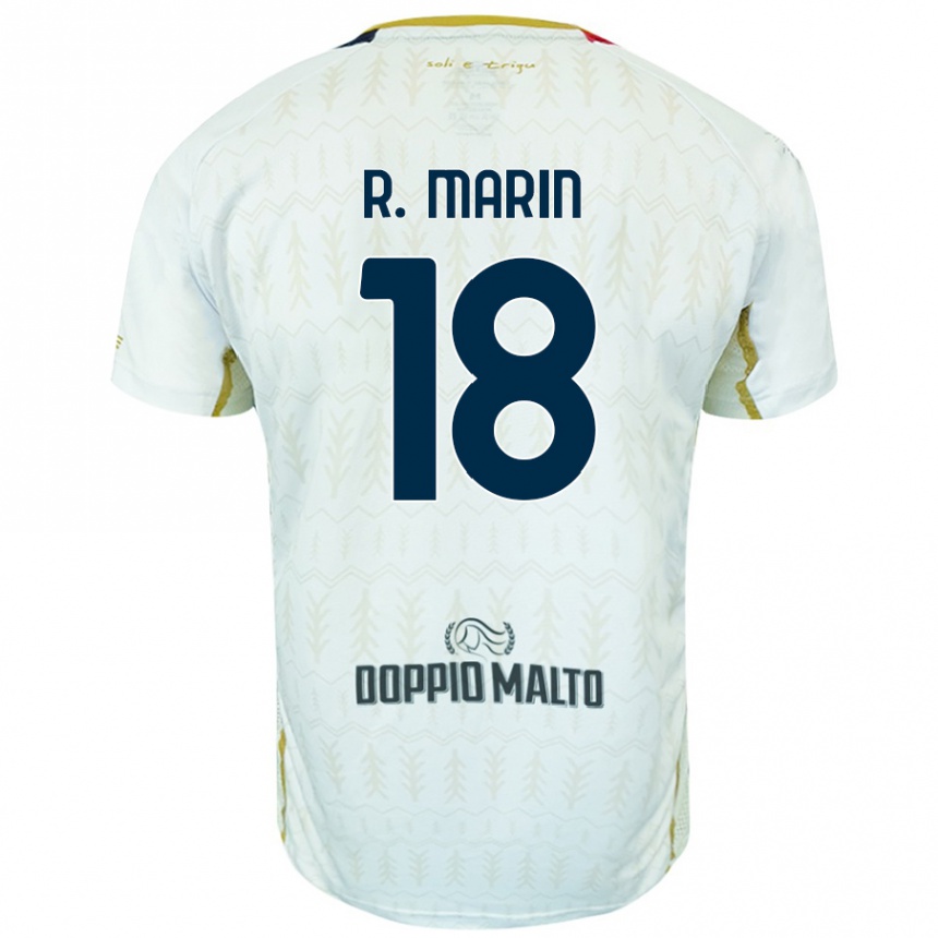 Women Football Răzvan Marin #18 White Away Jersey 2024/25 T-Shirt Nz